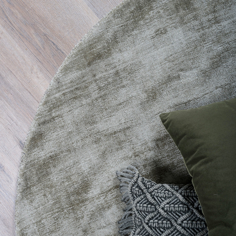 Karpet Viscose Green Rond - view 2