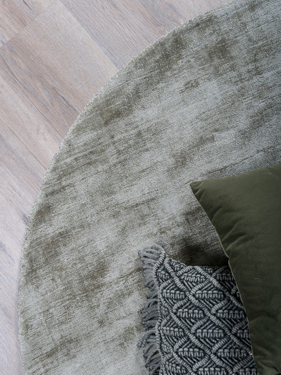 Karpet Viscose Green Rond - view 2