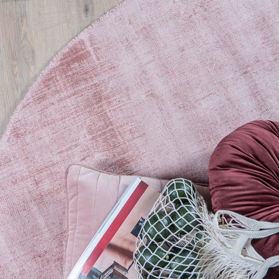 Karpet Viscose Pink Rond - view 2