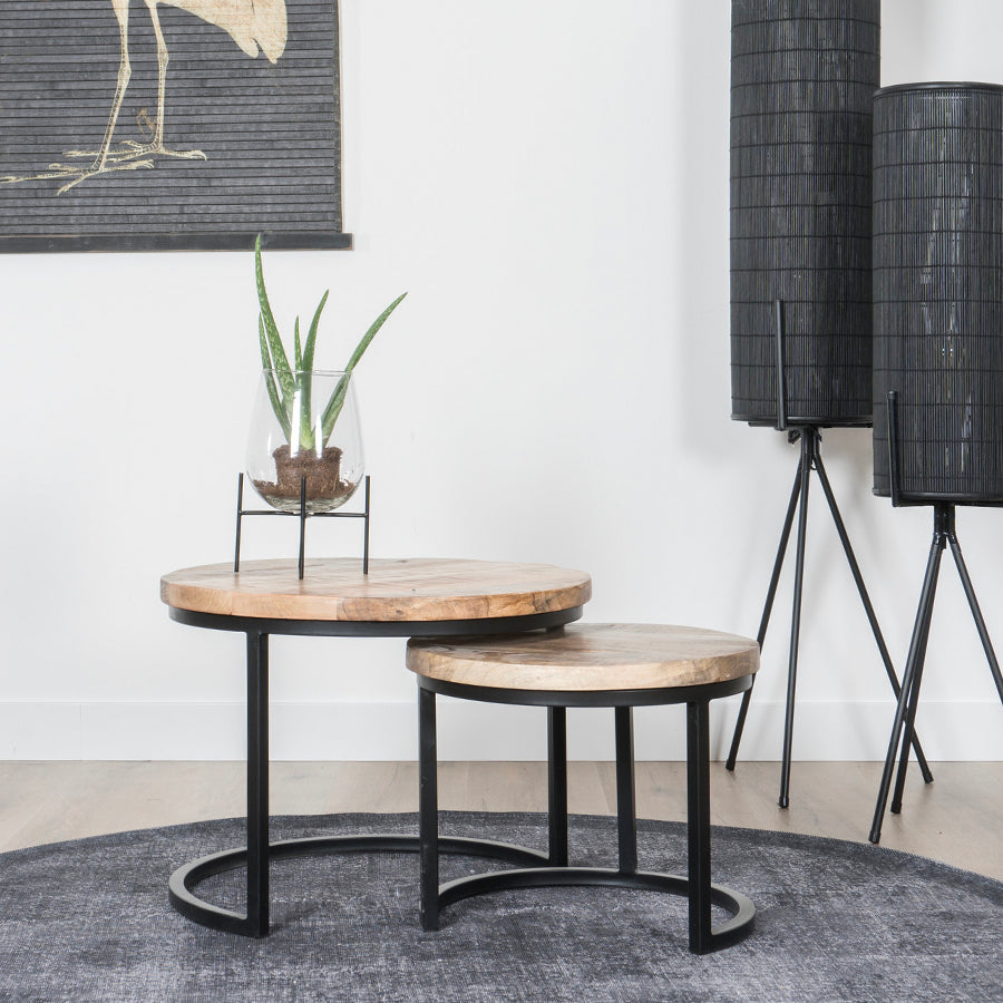 Vloerkleed Madel Grijs Rond - view 2