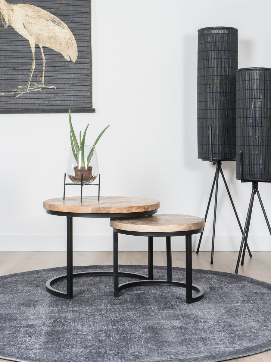 Vloerkleed Madel Grijs Rond - view 2