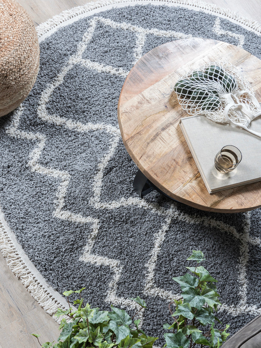 Vloerkleed Marrakesh Grey Rond - view 2
