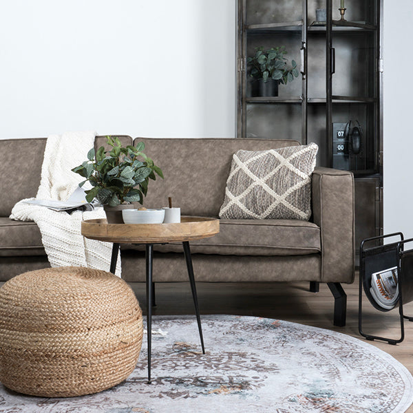 Vloerkleed Juud Grijs Rond - view 2