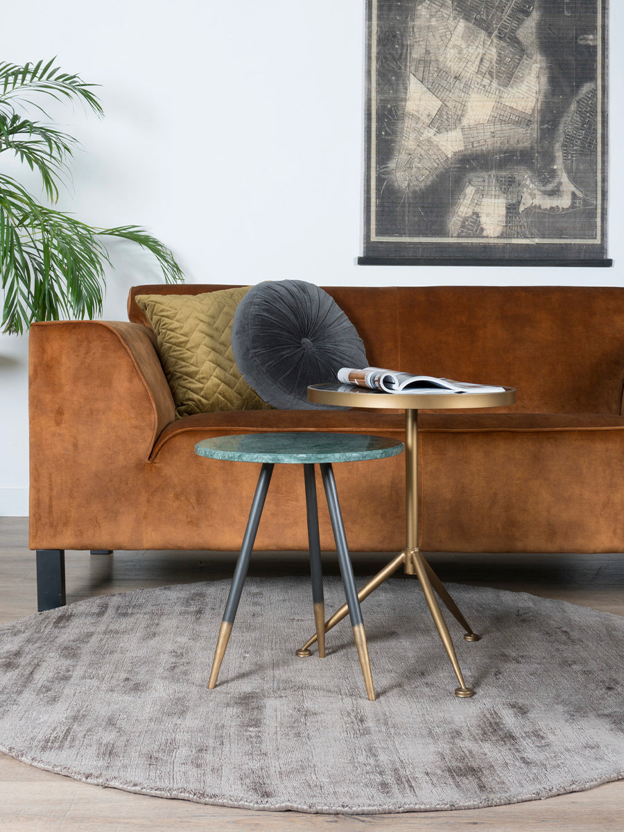 Karpet Viscose Dark Grey Rond - view 4