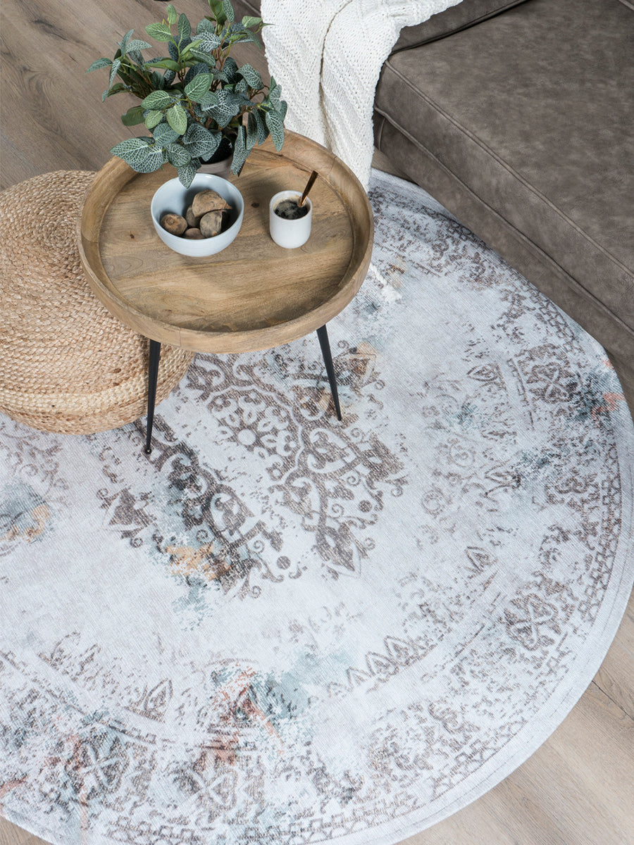 Vloerkleed Juud Grijs Rond - view 3