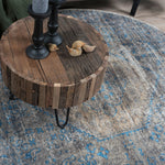 Vloerkleed Madel Groen/Blauw Rond - view 4