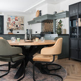 Vloerkleed Juud Groen Rond - view 3