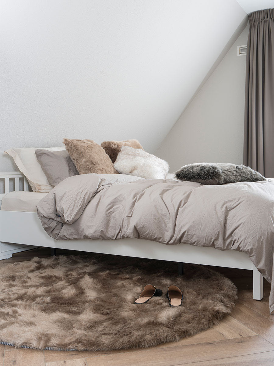 Vloerkleed Donsie Brown Rond - view 2