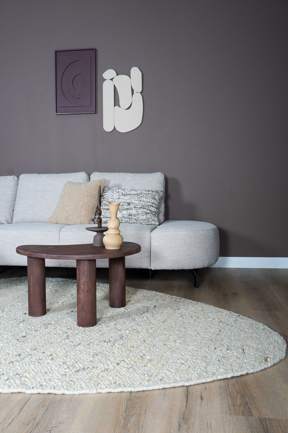 Vloerkleed Stone Beige 215 - Kiezelvormig - view 2