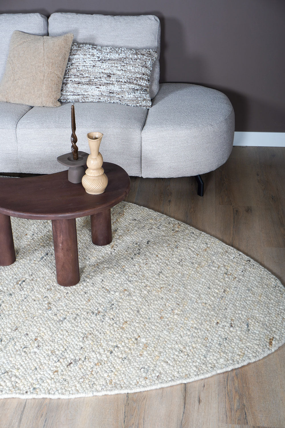 Vloerkleed Stone Beige 215 - Kiezelvormig - view 3