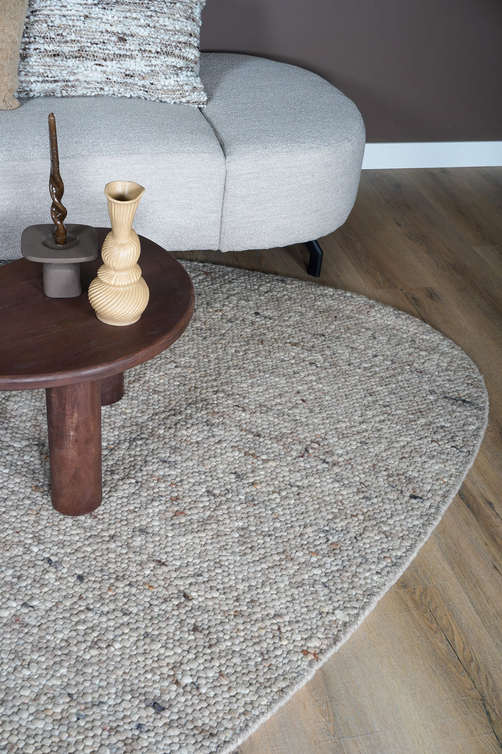 Vloerkleed Stone Donker Beige 417 - Kiezelvormig - view 2