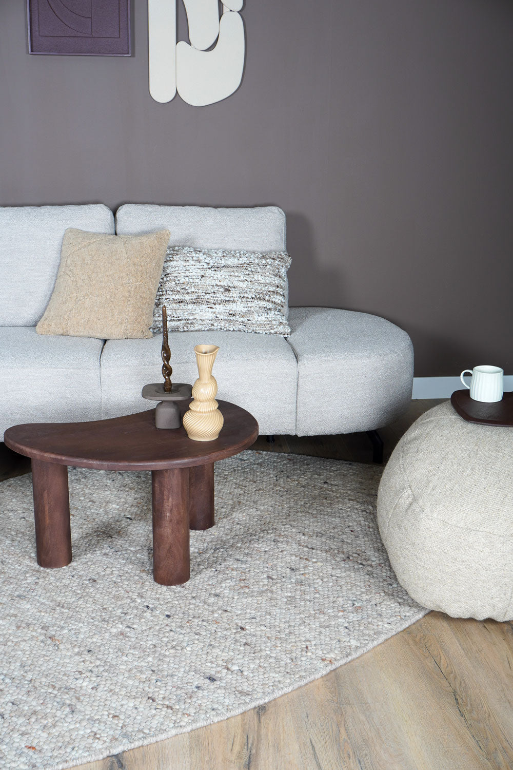 Vloerkleed Stone Donker Beige 417 - Kiezelvormig - view 3
