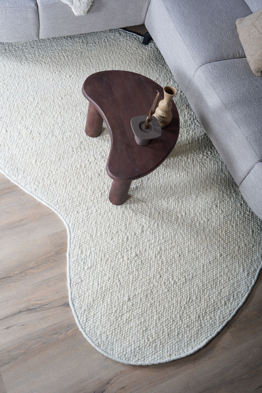 Vloerkleed Stone White - Organisch - view 2