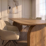 Tafel Liam - Deens Ovaal Deluxe - Massief Eikenhout