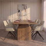 Tafel Liam - Deens Ovaal Deluxe - Massief Eikenhout
