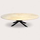 Crema Marfil Eetkametafel - Marmer - Ovaal