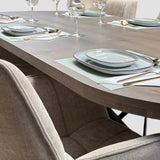 Tafel plat ovaal eikenhout - Matrix XL - Zand