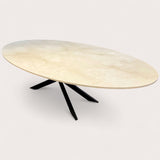 Crema Marfil Eetkametafel - Marmer - Ovaal