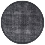 Vloerkleed Yves Antraciet Rond - Zwart Rond