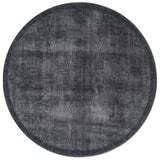 Vloerkleed Yves Antraciet Rond - Zwart Rond
