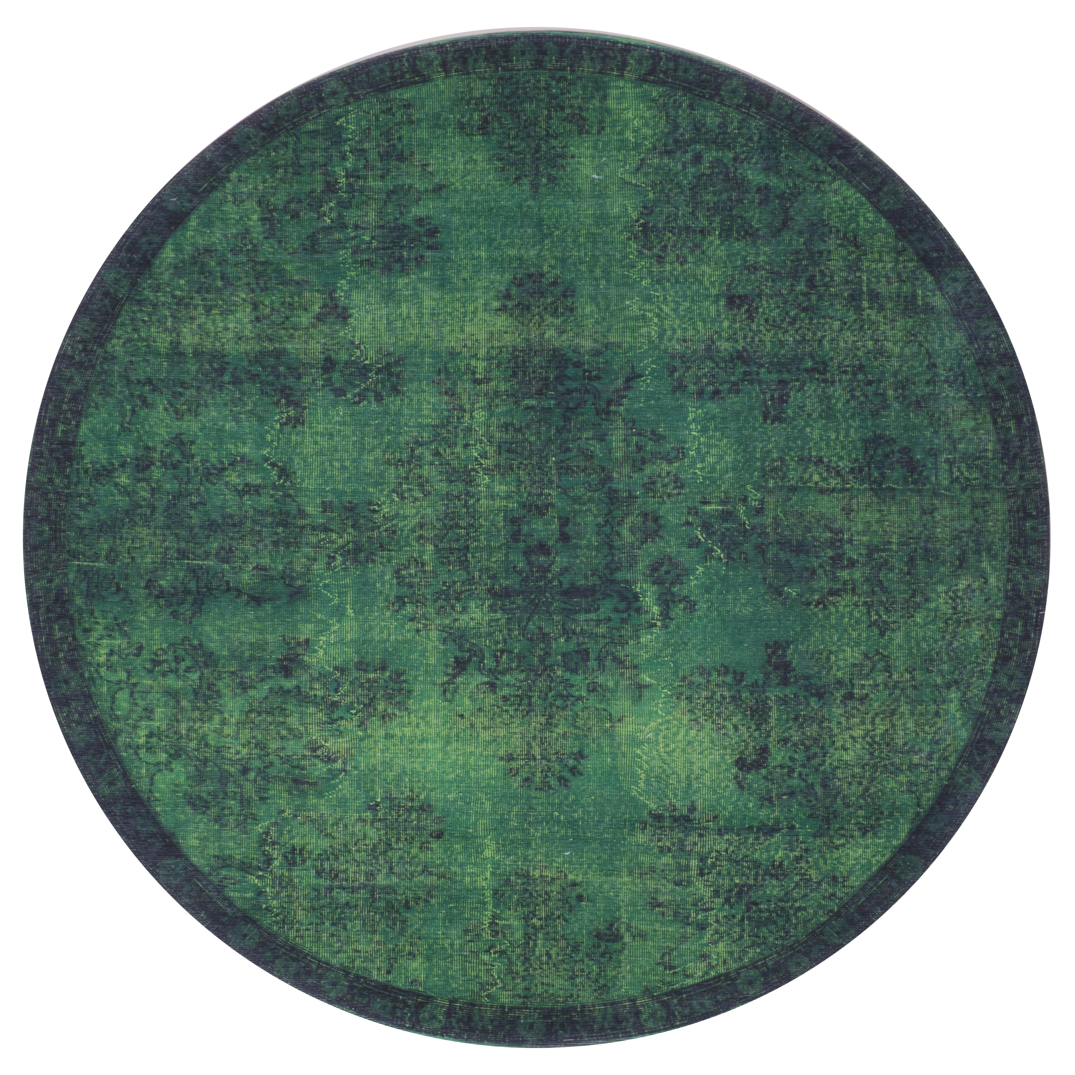 Vloerkleed Yves Groen Rond - Groen Rond