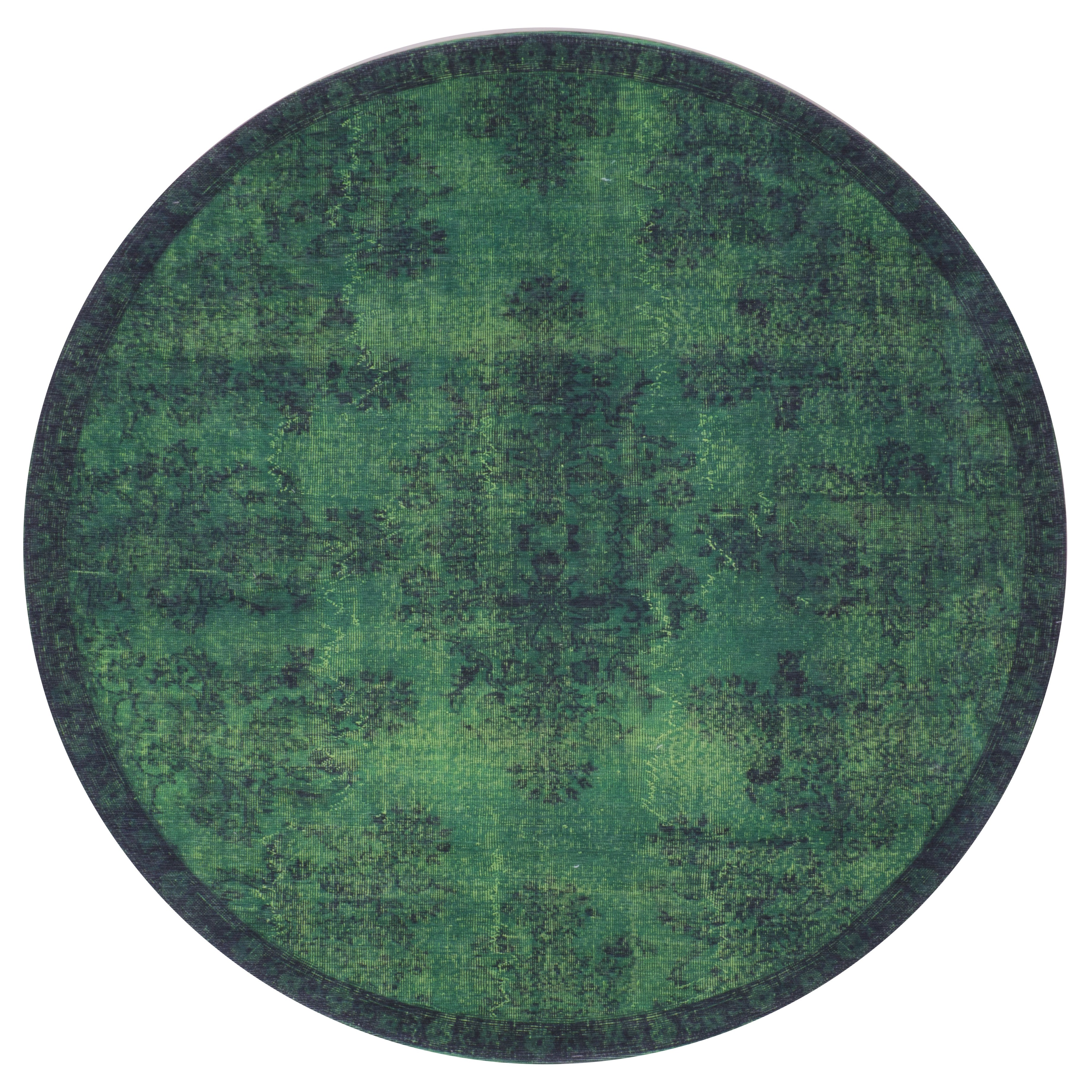 Vloerkleed Yves Groen Rond - Groen Rond