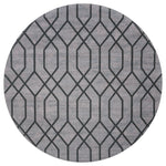 Vloerkleed Pattern Groen Rond - Grijs Rond