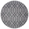 Vloerkleed Pattern Groen Rond - Grijs Rond