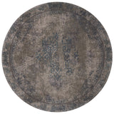 Vloerkleed Juud Groen Rond - Bruin Rond
