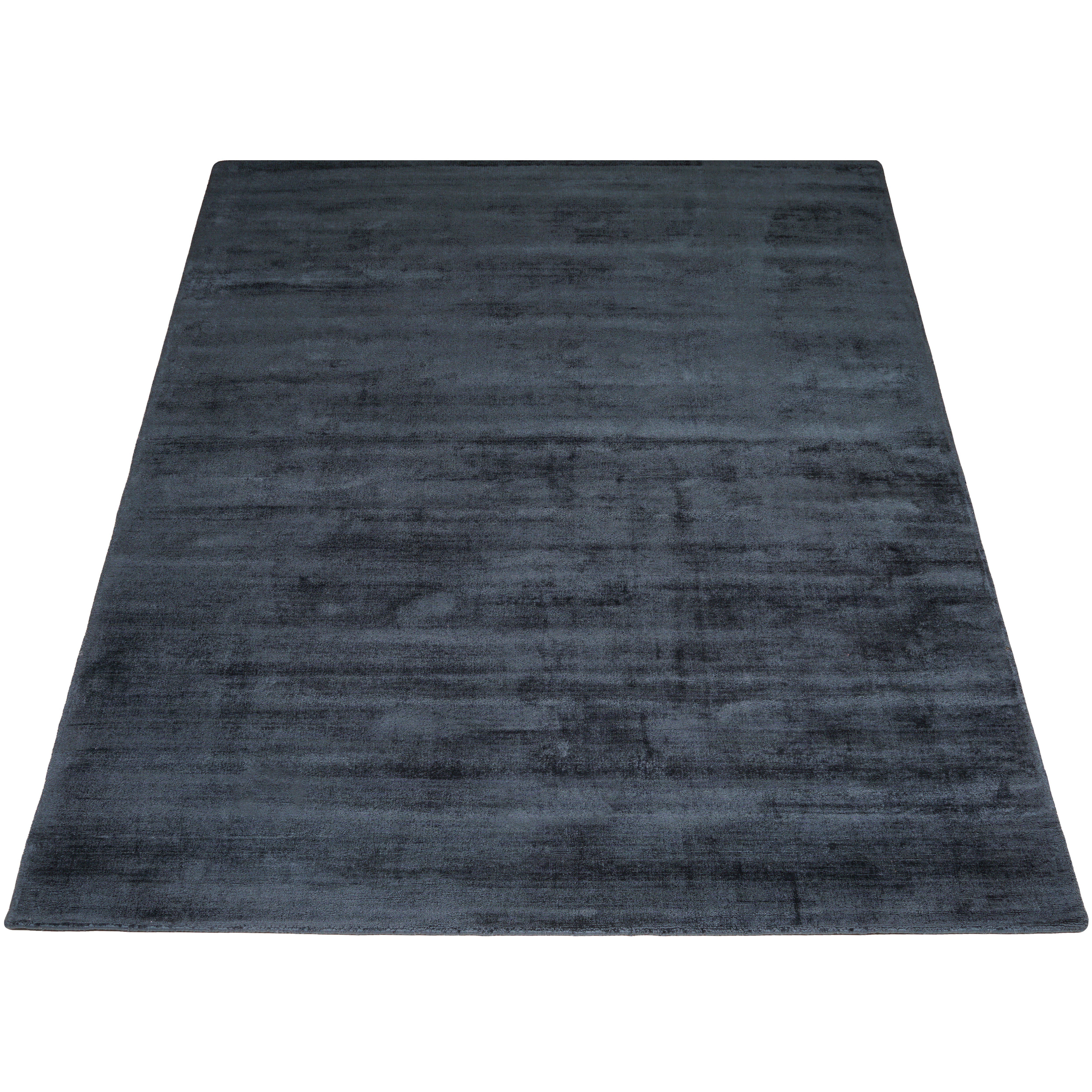 Karpet Viscose Dark Blue - Blauw Rechthoekig