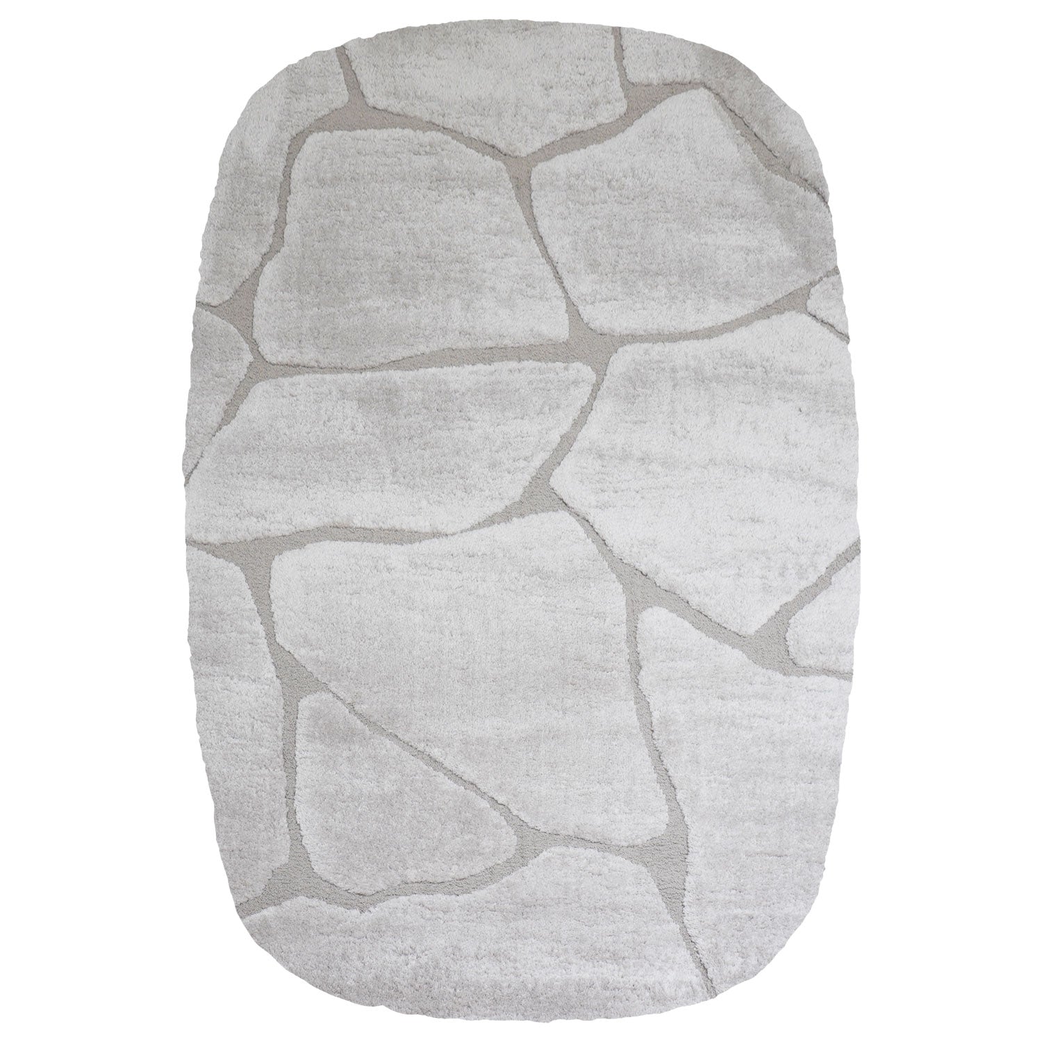 Vloerkleed Macy Beige - Rounded Corners - Beige Ovaal