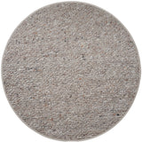 Vloerkleed Steve Donker Beige Rond - Bruin Rond
