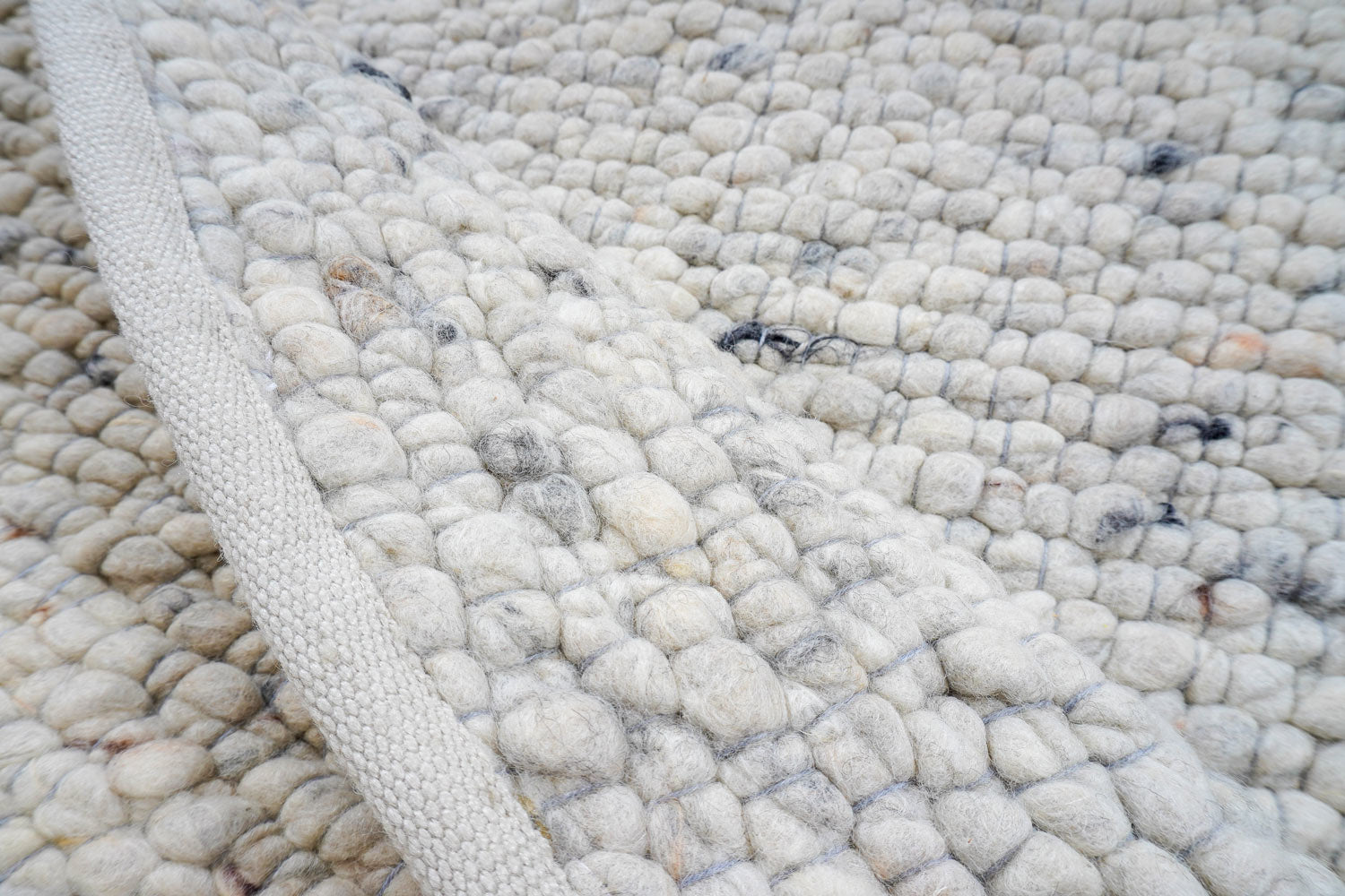 Vloerkleed Steve Licht Grijs Rond - view 2