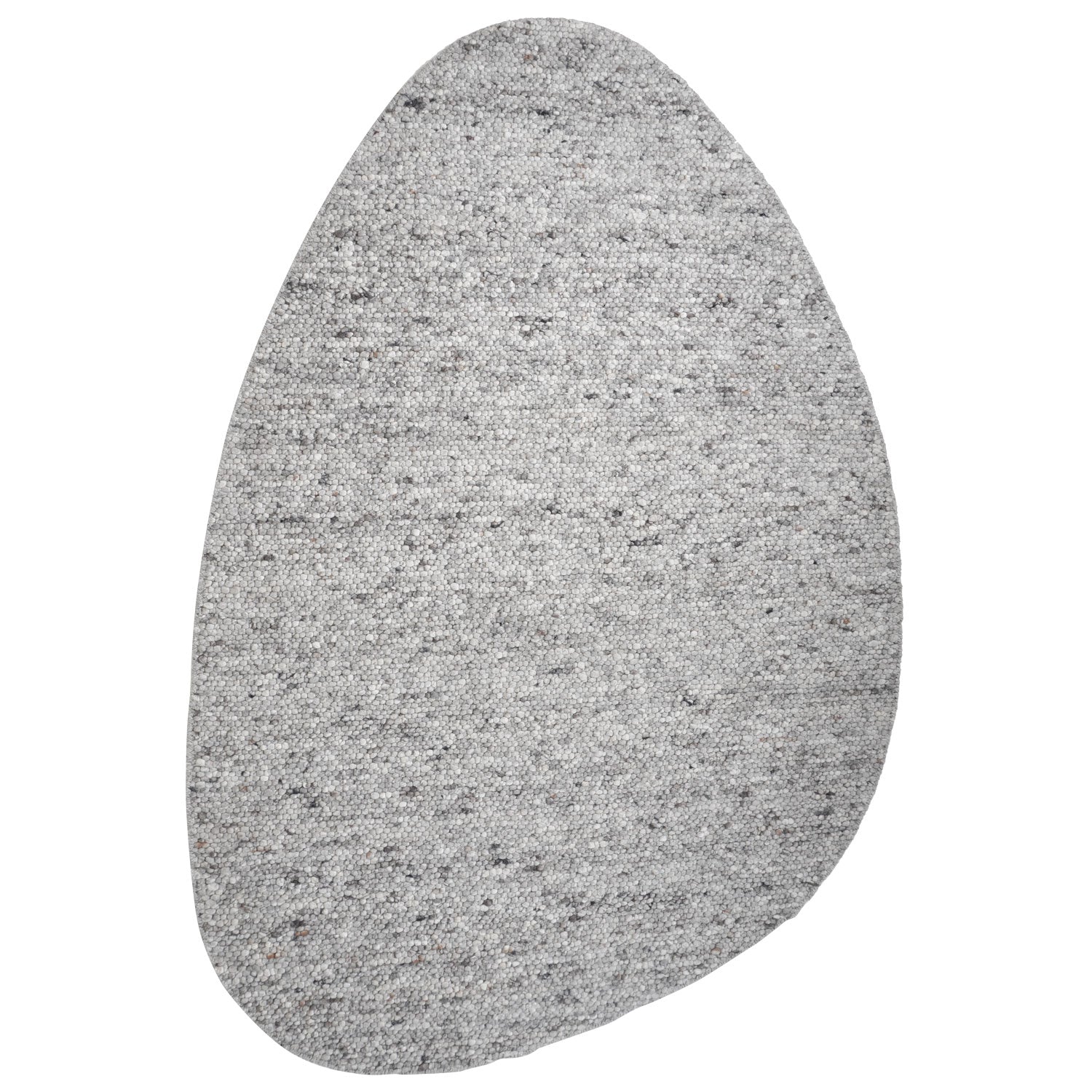 Vloerkleed Stone Licht Grijs 421 - Kiezelvormig - Grijs Organisch