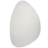 Vloerkleed Stone White - Kiezelvormig - Wit Organisch