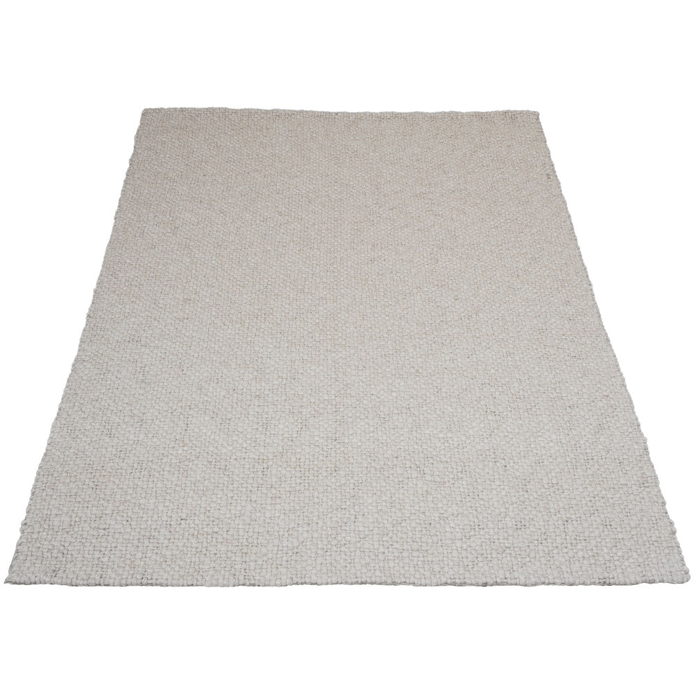 Vloerkleed Adige Beige - Wit Rechthoekig