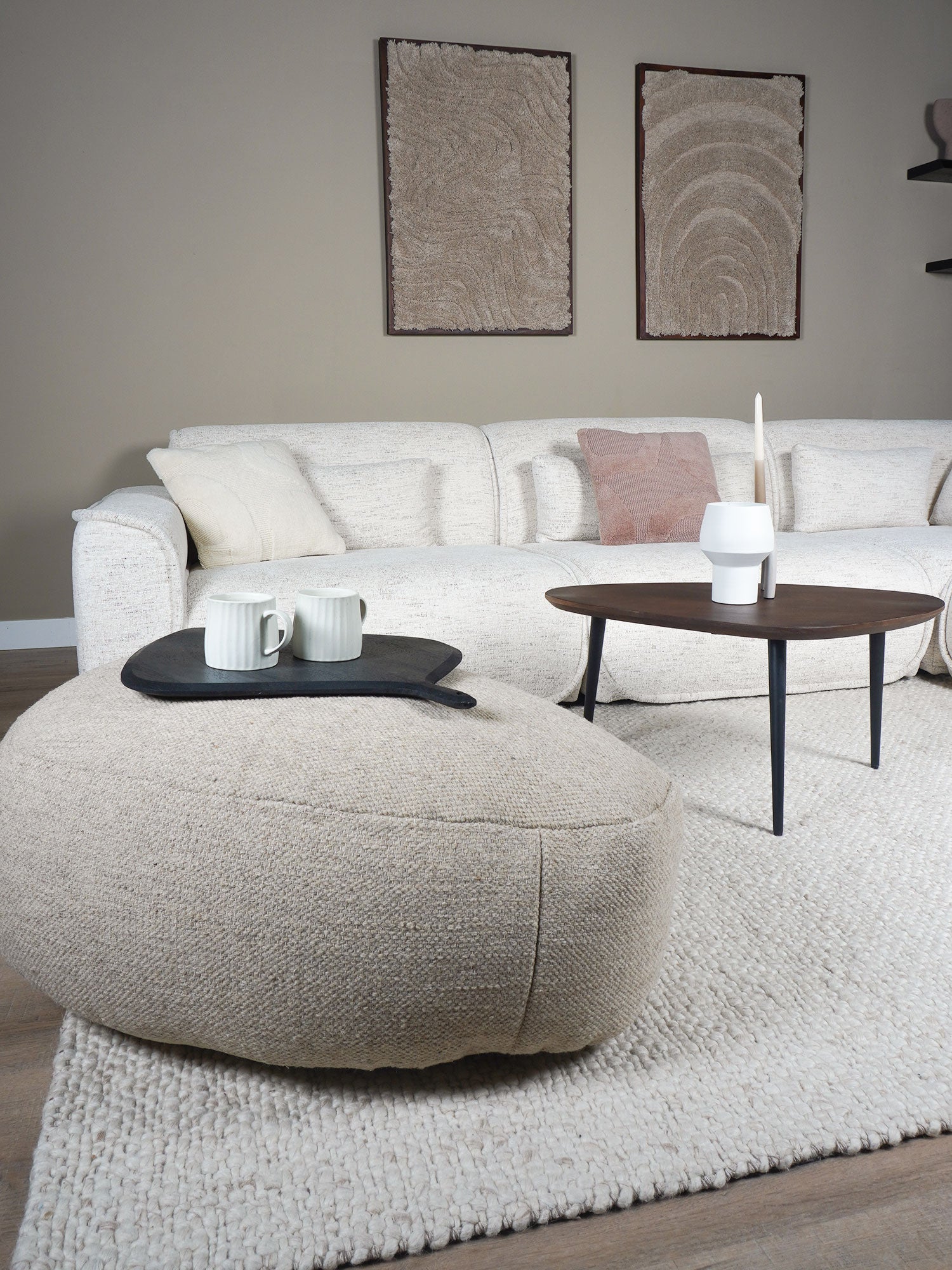 Vloerkleed Adige Beige - view 3