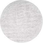 Vloerkleed Cos - Viscose Ivory Rond - Wit Rond