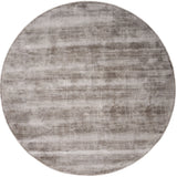 Vloerkleed Cos - Viscose Taupe Rond - Taupe Rond