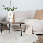 Vloerkleed Cos - Viscose Beige Rond - view 4