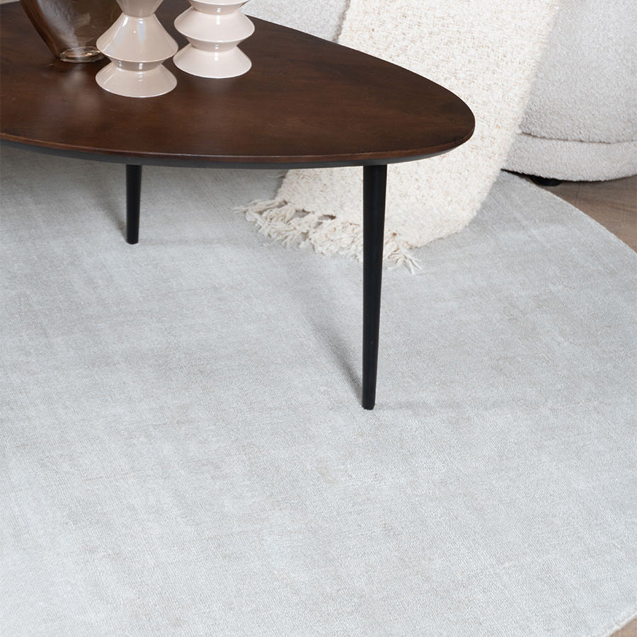 Vloerkleed Cos - Viscose Ivory Rond - view 2