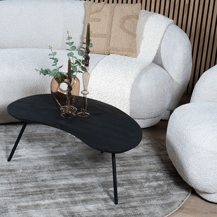 Vloerkleed Cos - Viscose Taupe Rond - view 2