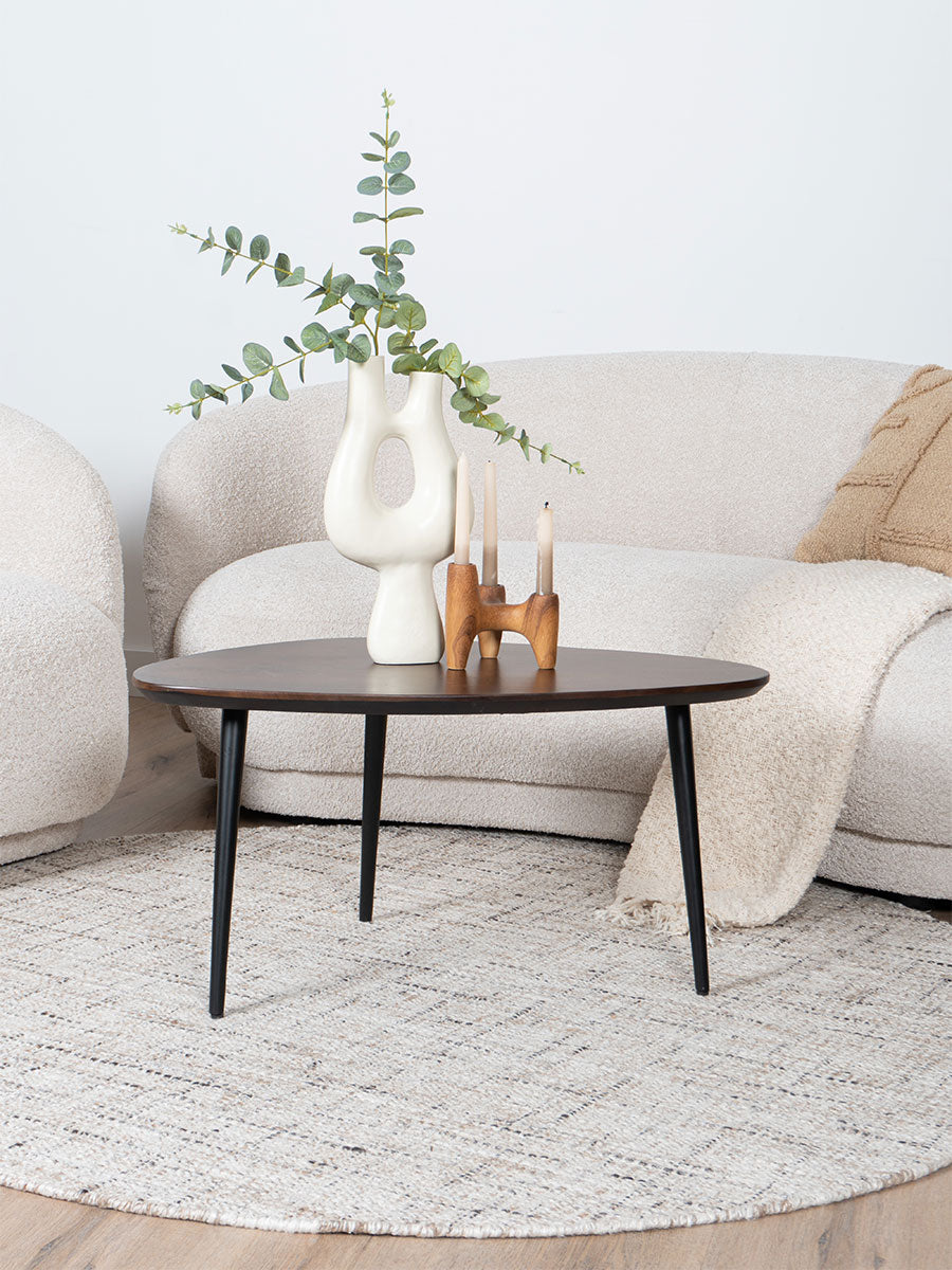 Vloerkleed Cross Beige Rond - view 5