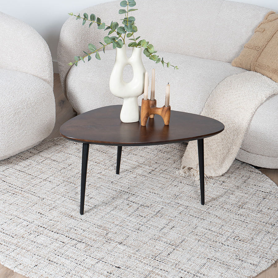 Vloerkleed Cross Beige Rond - view 2