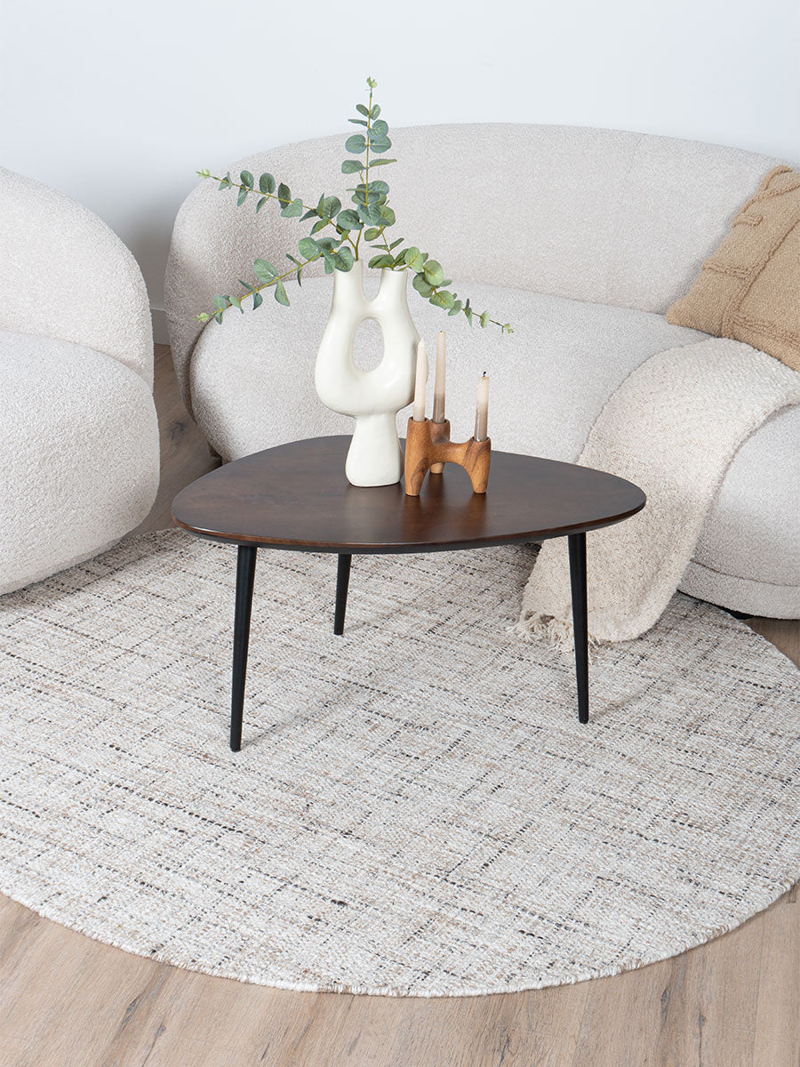 Vloerkleed Cross Beige Rond - view 2