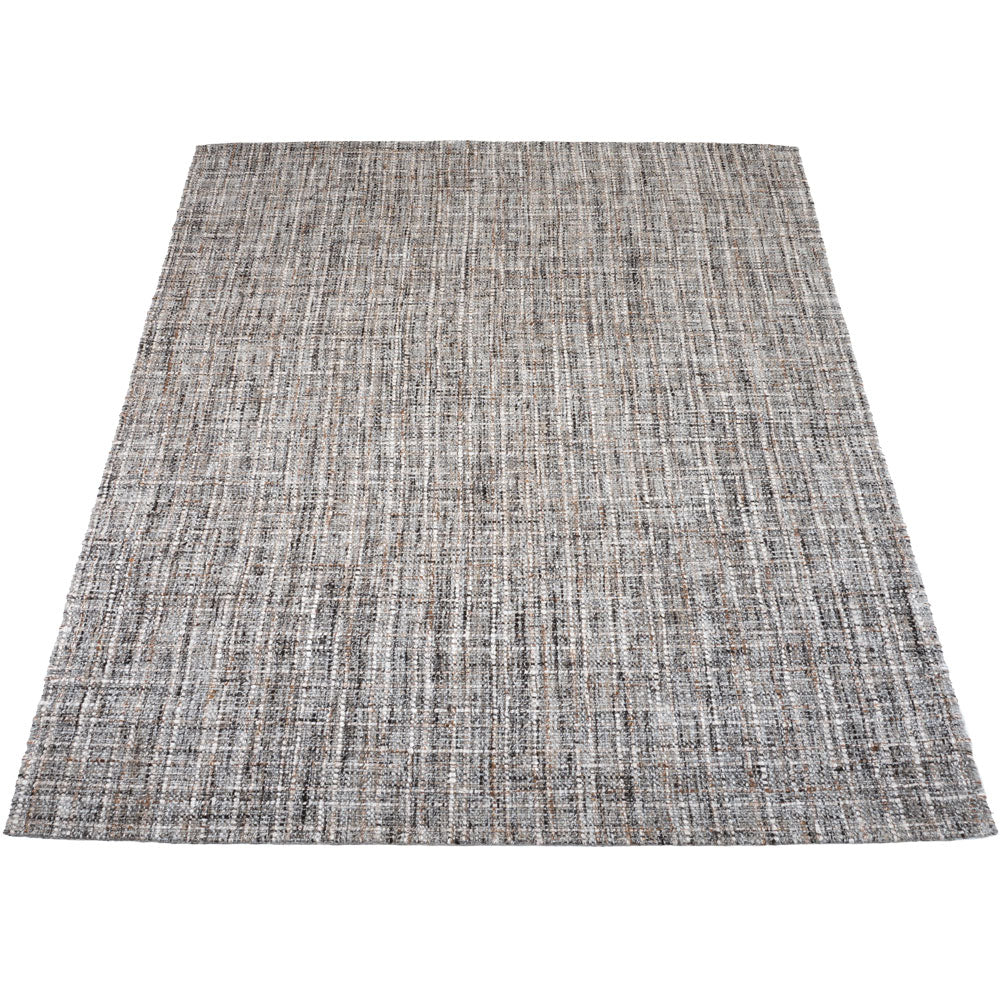 Vloerkleed Cross Grey/Beige - Grijs Rechthoekig