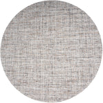 Vloerkleed Cross Grey/Beige Rond - Grijs Rond