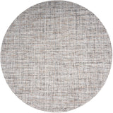 Vloerkleed Cross Grey/Beige Rond - Grijs Rond
