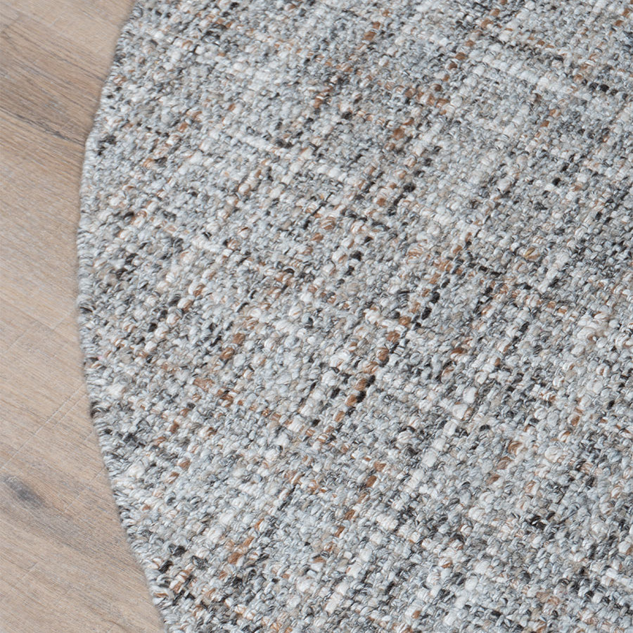 Vloerkleed Cross Grey/Beige Rond - view 2