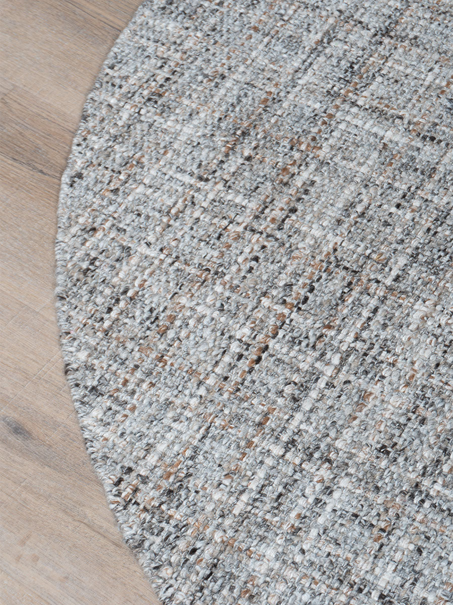 Vloerkleed Cross Grey/Beige Rond - view 2